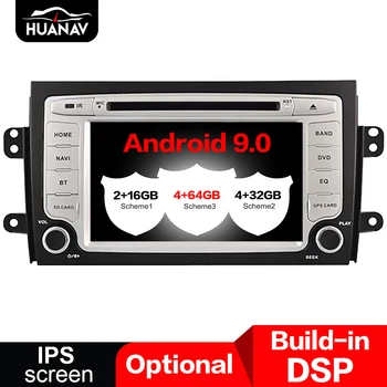 DSP Android 9.0 Автомобильный DVD-плеер GPS-навигация для Suzuki SX4 2006-2012 Автомобильное головное устройство Мультимедиа автомагнитола рекордер