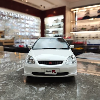 Honda Civic Type R Ограниченной серии, имитирующая автомобиль из смолы, модель 1: 18, Коллекционный орнамент, сувенир, игрушки для детей и взрослых, праздничный подарок