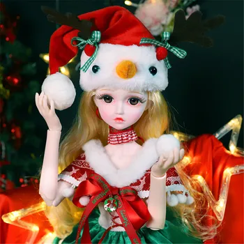 ICY DBS 1/3 BJD Костюм для макияжа в рождественском стиле с механическим шарниром для девочек ростом 62 см SD Игрушка в подарок