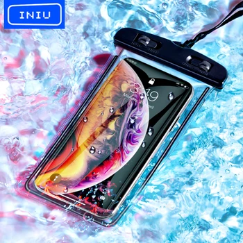 INIU IP68 Универсальный водонепроницаемый чехол для телефона Водонепроницаемая сумка Мобильный чехол для iPhone 13 12 11 Pro Max X Xs 8 Xiaomi Huawei Samsung