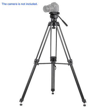 KINGJOY VT-2500 Профессиональный Комплект Штативов для Видеосъемки Из Сплава Mg-Al с Панорамной Жидкой Шаровой Головкой для DSLR-Камеры, Видеомагнитофона DV