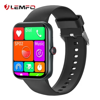 LEMFO Смарт-Часы 2023 Bluetooth Call Smartwatch Мужчины Женщины DIY Циферблат Водонепроницаемый 1,83 Дюймовый HD Изогнутый Экран Фитнес-Браслет