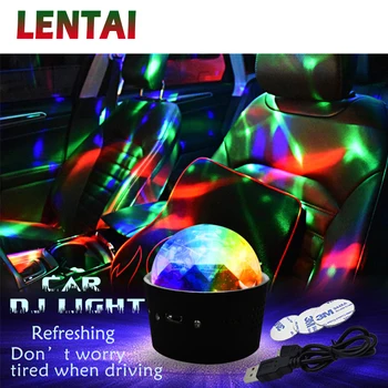 LENTAI Car LED Atmosphere light RGB DJ лампа для Toyota Corolla Seat Leon Jeep Renegade Skoda Fabia Rapid Renault Duster Audi A3
