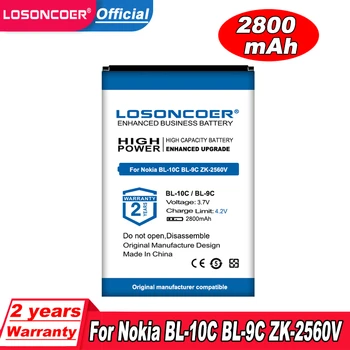 LOSONCOER 2800 мАч BL-9C BL-10C Аккумулятор для Nokia BL-9C BL-10C ZK-2560 В