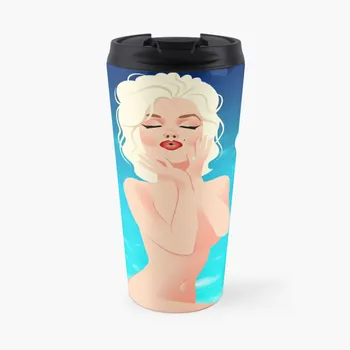 Marilyn by the pool Кофейная кружка для путешествий, чашки, термокружка для кофе