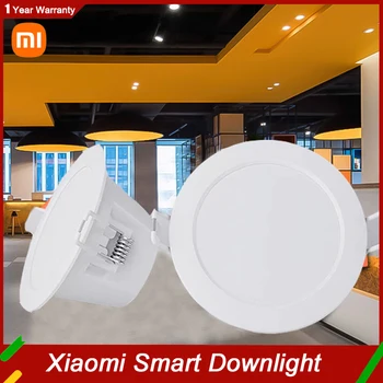 Mijia Ssmart Downlight Работает С приложением Mi home Smart Remote Control Белый и теплый свет Встраиваемый Потолочный светодиодный светильник