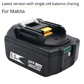 Neueste Verbesserte BL1860 Akku 20 V 6000mAh Lithium-ionen für Makita 20 V Batterie BL1840 BL1850 BL1830 BL1860B LXT 400