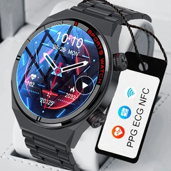 NFC Bluetooth Вызов Смарт-часы Мужские Полноэкранный спортивный браслет Водонепроницаемый монитор состояния ЭКГ для Motorola RAZR Edge 30 Pro G