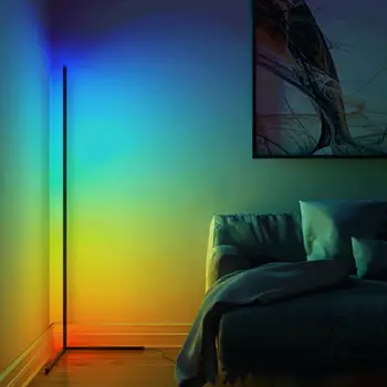 Nordic RGBLED вертикальный ночник угловой торшер атмосферное освещение клубный бар украшение интерьера дома крытый стоячий светильник