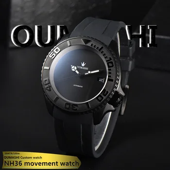 OUMASHI часы для мужчин 007 часы 42 мм NH36 мужские механические часы водонепроницаемые часы для дайвинга диаметром 42 мм часы из сапфирового стекла