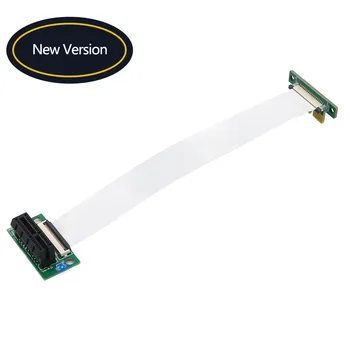 PCI-e 36Pin 1X Удлинительный кабель со светодиодом питания 12 В и пластиковой прокладкой на печатной плате (двойное вертикальное направление 90 градусов)