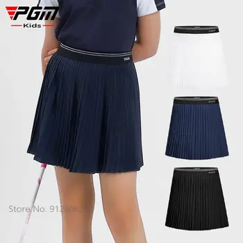 PGM/Плиссированная юбка Для Гольфа Для девочек, Летние Шорты для гольфа с защитой от воздействия, Детская Быстросохнущая Спортивная Одежда, Детская Тонкая Брючная юбка С высокой талией, S-XL