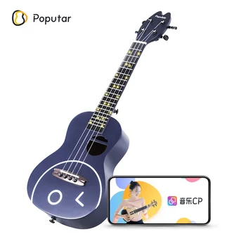 Populele Q2 Умная Гавайская гитара со световым управлением, Геймифицированный Lessosn Бесплатные видеоуроки по распознаванию звука