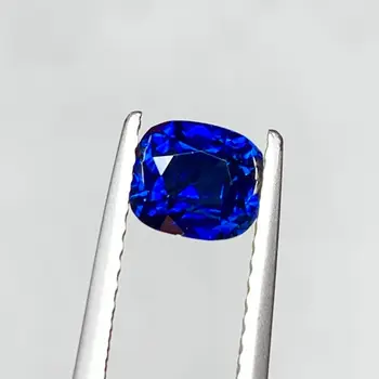QH AIG 1.05ct натуральный королевский синий сапфир, бусины из драгоценных камней для изготовления ювелирных изделий своими руками.