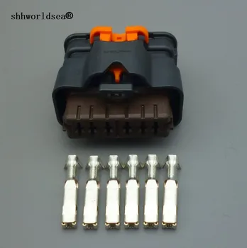 Shhworldse 6-контактный штекер дроссельной заслонки автомобиля 2,8 мм автоматический соединительный штекер жгута проводов F843700 F84370019117E