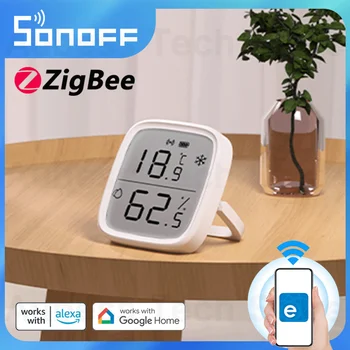 SONOFF SNZB-02D ZigBee LCD Smart Приложение для мониторинга температуры и влажности В режиме реального времени, Работа С Alexa Google Home Assistant