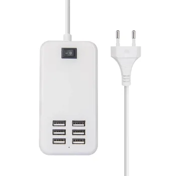 USB-зарядное устройство с разъемом EU/US, концентратор, 6-портовое зарядное устройство Smart dock мощностью 30 Вт, адаптер питания для смартфона, MP3/4 камеры