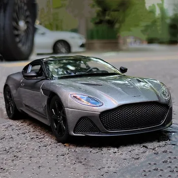 WELLY 1:24 Aston Martin DBS Superlaggera Легкосплавный автомобиль с высокой имитацией, изготовленный на заказ, Металлические игрушечные транспортные средства, миниатюрные модели, подарки для детей