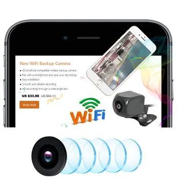 Wi-Fi Камера заднего вида Dash Cam Star Камера ночного видения заднего вида автомобиля Мини корпус Водонепроницаемый тахограф для iPhone и Android