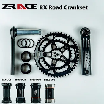 ZRACE Road Chainset Защита коленчатого вала цепного колеса RX 2 X 10/11 ступенчатая, 50/34 Т, 53/39 Т, 170 мм/172,5 мм/175 мм, сплав 6061 AL