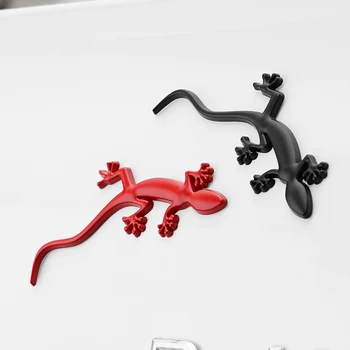 Автомобильные наклейки Gecko, 3D наклейки на металлический хвост автомобиля с царапинами для покрытия мелких предметов для украшения кузова и модификации