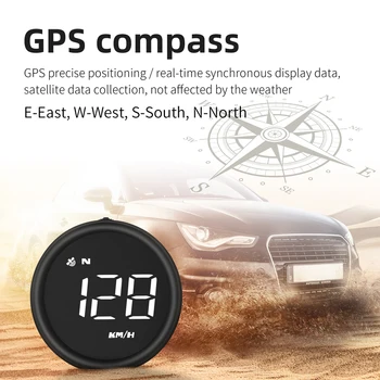 Автомобильный HUD GPS-дисплей G1, цифровой дисплей бортового компьютера, автоматический спидометр, проектор скорости на лобовом стекле для автомобиля