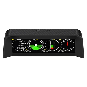 Автомобильный Электронный цифровой GPS-спидометр X90 HUD, измеритель наклона, Альтиметр, компас, Балансир уровня автомобиля, балансир градиента
