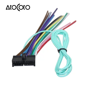 Адаптер жгута проводов AtoCoto для автомобильного CD DVD-радио Jensen Parrot, аудио стерео, 20-контактный разъем стандарта ISO, кабель питания.