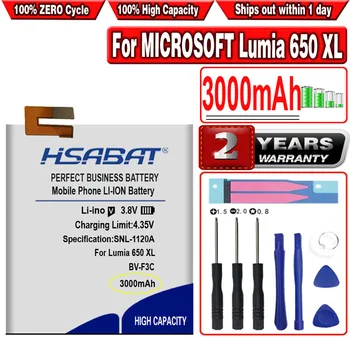 Аккумулятор HSABAT 3000 мАч BV-F3C для Nokia Microsoft Lumia 650XL 650XL
