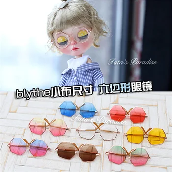 Аксессуары для фотосъемки Blythe Pulip Doll Mini Многоцветные очки Прозрачные солнцезащитные очки