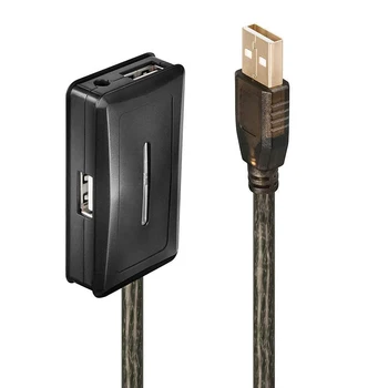 Активный удлинительный концентратор USB 2.0 длиной 10 м, концентратор USB 2.0 длиной 5 М с длинным кабелем для ПК, ноутбуков и многого другого