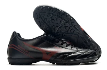Аутентичная мужская обувь Mizuno Creation Monarcida Neo Ckassic TF, Кроссовки Mizuno, Уличная спортивная обувь, Черный /Темно-красный Размер Eur40-45