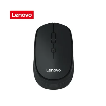 Беспроводная мышь Lenovo M202 2,4 ГГц Офисная мышь 4 клавиши без звука Мыши Эргономичный дизайн с 3 регулируемыми точками на дюйм для портативных ПК Черные мыши