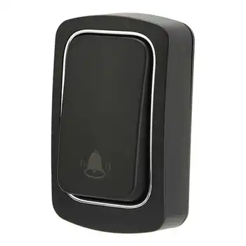 Беспроводная пейджерная система дверного звонка черного цвета для вилл