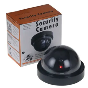 Беспроводная Фиктивная Поддельная Камера Безопасности Домашнего Наблюдения Cctv Dome Indoor Outdoor False Hemisphere Simu...