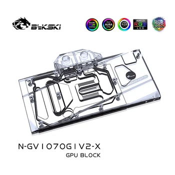 Блок Водяного Охлаждения Видеокарты Bykski N-GV1070G1V2-X с Полным покрытием для Gigabyte GAMING GTX1070TI 1070 1060 G1