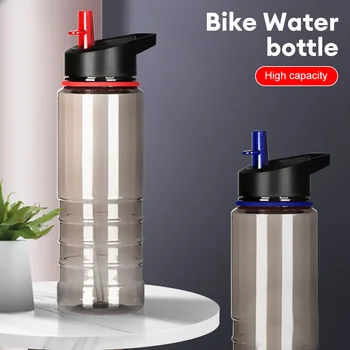 Велосипедная бутылка для воды объемом 800 мл, Велосипедная бутылка с соломинкой, бутылка для напитков для занятий спортом, фитнесом, кемпингом, пешим туризмом, Герметичная бутылка для воды