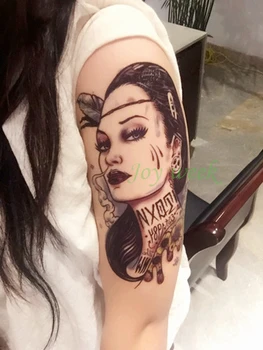 Водонепроницаемая Временная Татуировка Наклейка на руку большого размера женская татуировка наклейки флэш-тату поддельные татуировки для девочек женщин