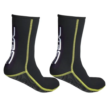 Водонепроницаемые носки для воды толщиной 3 мм, носки с противоскользящими ластами, согревающие носки для серфинга с аквалангом D5QD