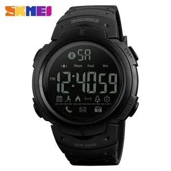 Водонепроницаемые смарт-цифровые часы SKMEI 5Bar, умные часы Relogio Masculino, мужские часы с функцией подсчета калорий, Bluetooth-совместимые часы