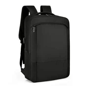 Водонепроницаемый деловой рюкзак Для мужчин, Многофункциональный мужской стильный рюкзак, Светоотражающий дизайн, Черные рюкзаки, сумка для зарядки через Usb