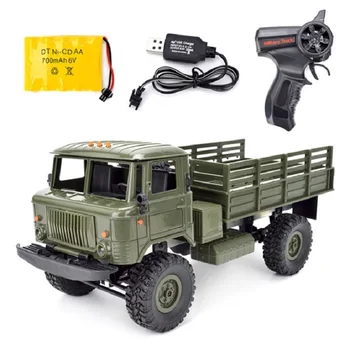 Военный грузовик GAZ WPL B24, альпинистская машина, 1/16 Комплект RTR для скалолазания с дистанционным управлением, 4WD, радиоуправляемая игрушка 
