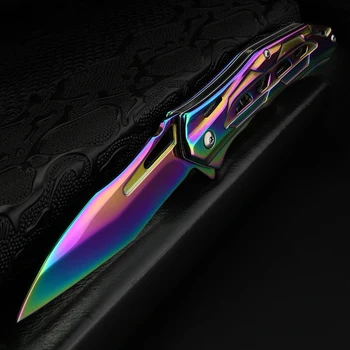 Выдалбливаемый складной нож для улицы, многофункциональный нож для кемпинга высокой твердости, портативный нож для приключенческой охоты