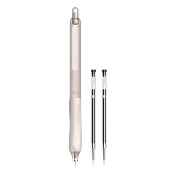 Выдвижные гелевые ручки G5AA с 2 заправками, Нескользящая ручка, многоразовая офисная ручка для подписи