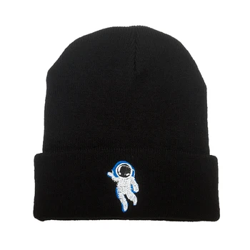 Высококачественные повседневные шапочки astronaut Very Cold для мужчин и женщин, модная вязаная зимняя шапка в стиле хип-хоп Skullies, шляпа Bone Garros