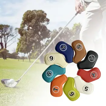 головной Убор для гольфа из искусственной кожи 9x, Водонепроницаемый Защитный рукав с вышивкой и номером, Подходит для всех брендов