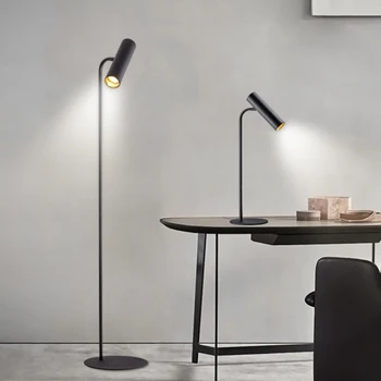Датский простой торшер в скандинавском стиле, гостиная, Простой Металлический Постмодернистский Креативный Персонализированный Прикроватный столик для спальни, Вертикальная настольная лампа