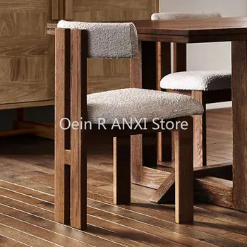 Деревянные стулья для кухни, спальни, столовой, Дизайнерский роскошный комод из скандинавского бархата, Современная Эргономичная мебель для дома Sedie WKYZ