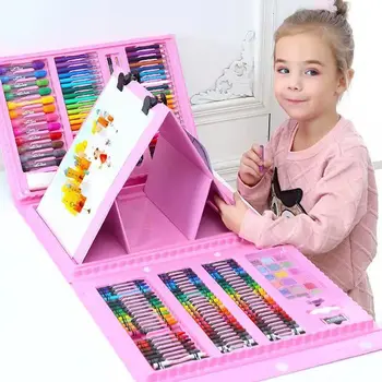 Детская кисть, акварельная ручка, набор для рисования цветной ручкой, карандаш, грифель, канцелярские принадлежности для обучения, Подарочная коробка