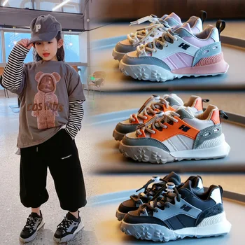 Детская цветная спортивная обувь 2023, Весенняя новинка, модные кроссовки One Step для мальчиков, повседневная обувь для девочек, Корея
